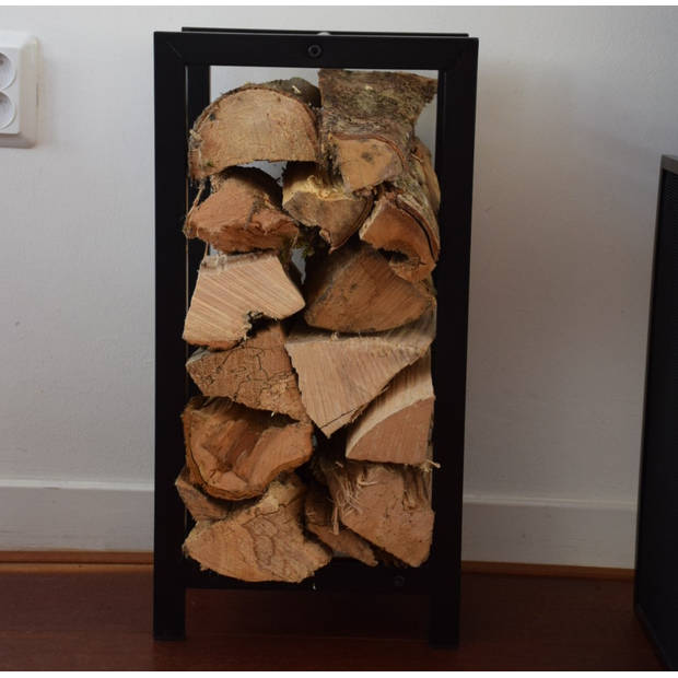 4livingz Uddevalla medium Haard Hout-rek - opslag haard hout - 25x48x74 cm