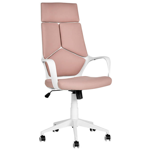 Beliani DELIGHT - Bureaustoel-Wit-Polyester