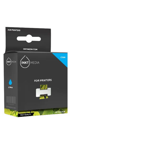 Inktmedia® - Inktcartridge - Geschikt voor HP 912XL (3YL81AE) inktcartridge cyaan hoge capaciteit - Cartridge met Inkt