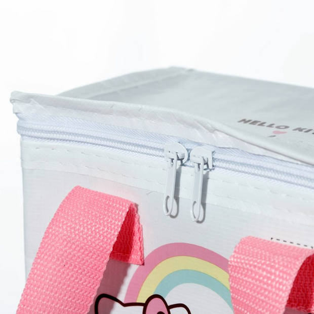Puckator Kleine lunch koeltas met 2x flexibel koelelement - Hello Kitty print - 4,4 liter - Koeltas