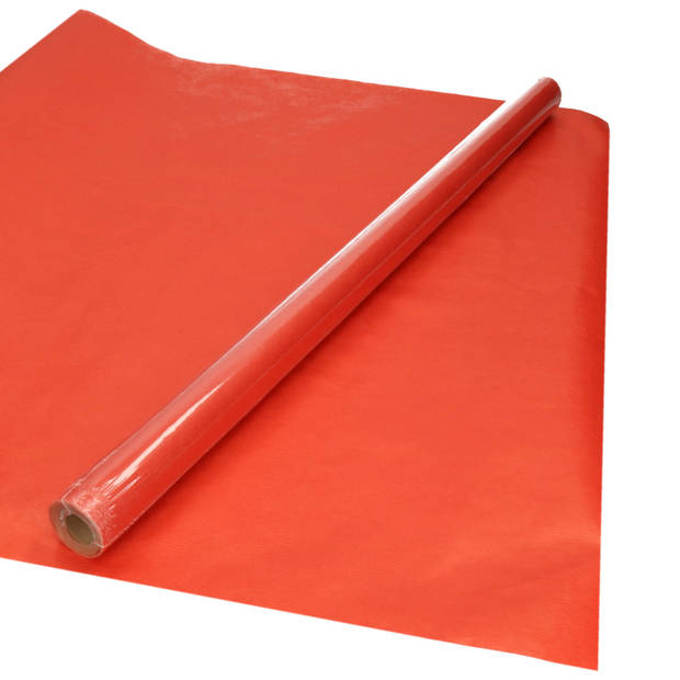 Inpakpapier/cadeaupapier - 3x rollen - roodbruin - 70 x 200 cm - Cadeaupapier