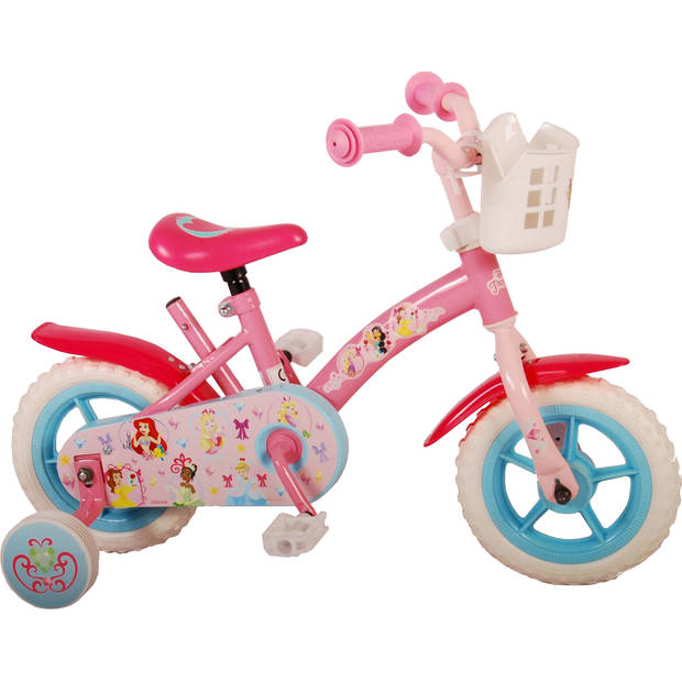 Disney Meisjesfiets Princess 10 Inch 20 cm Meisjes Doortrapper Roze