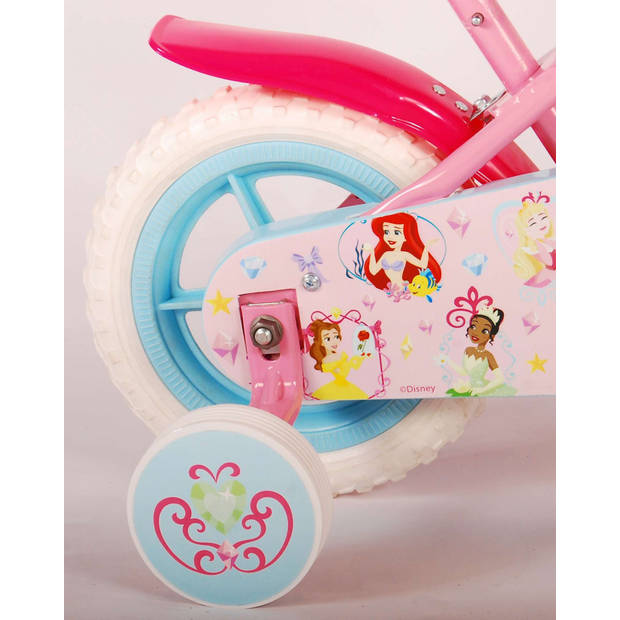Disney Meisjesfiets Princess 10 Inch 20 cm Meisjes Doortrapper Roze