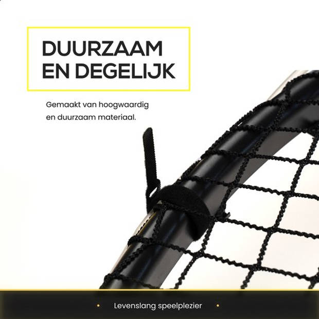 2BEHOME Roundnet set - Geschikt voor Roundball, Smashball & Spikeball te spelen - Geel