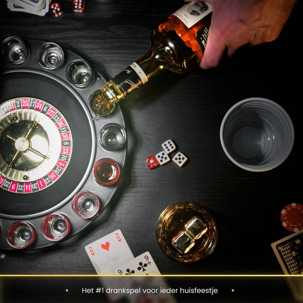 2BEHOME Drankspel Roulette - Drank spelletjes - Spelletjes voor volwassenen - Drinking Game - Drank