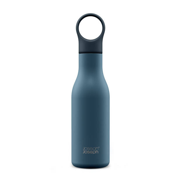 Joseph Joseph - Loop Drinkfles Vacuüm Dubbelwandig 500 ml - Roestvast Staal - Blauw