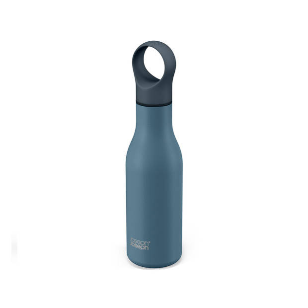 Joseph Joseph - Loop Drinkfles Vacuüm Dubbelwandig 500 ml - Roestvast Staal - Blauw