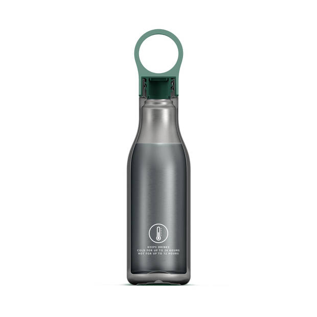 Joseph Joseph - Loop Drinkfles Vacuüm Dubbelwandig 500 ml - Roestvast Staal - Groen