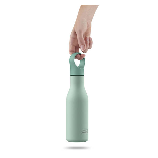 Joseph Joseph - Loop Drinkfles Vacuüm Dubbelwandig 500 ml - Roestvast Staal - Groen