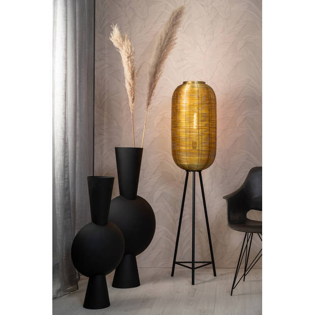 Light & Living - Vaas KAVANDU - 26x19x54cm - Zwart