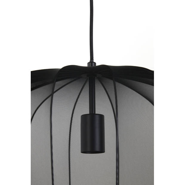 Light & Living - Hanglamp PLUMERIA - Ø50x37.5cm - Zwart