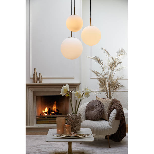 Light & Living - Hanglamp MEDINA - Ø40x40cm - Wit