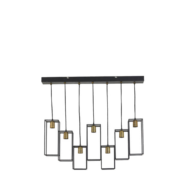 Light & Living - Hanglamp MARLEY - 84x15x57cm - Zwart