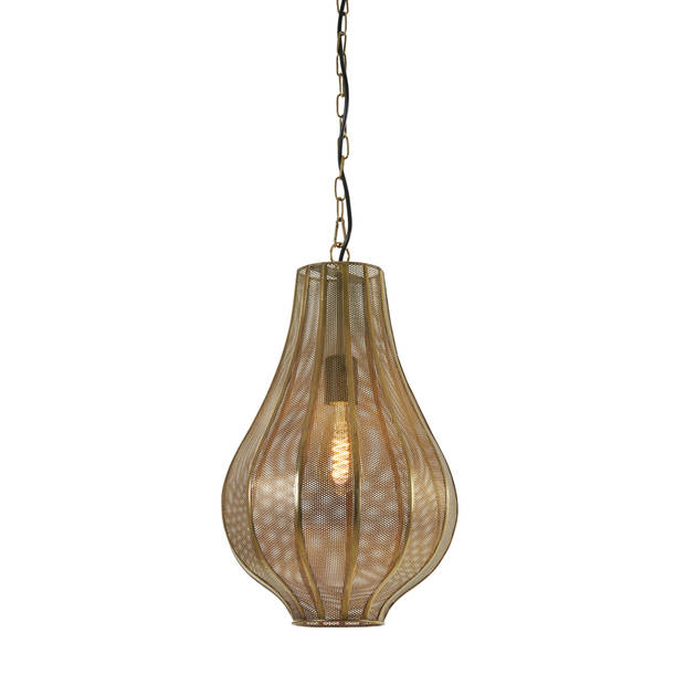 Light & Living - Hanglamp Micha - 29x29x48.5 - Goud