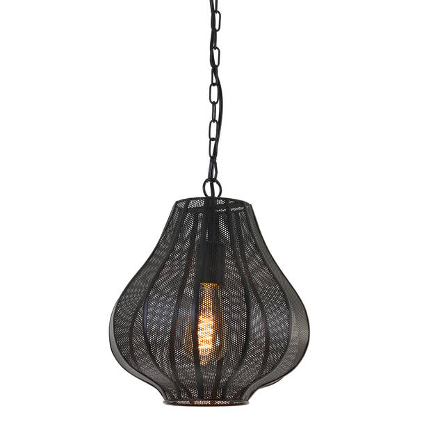 Light & Living - Hanglamp Micha - 27x27x33 - Zwart