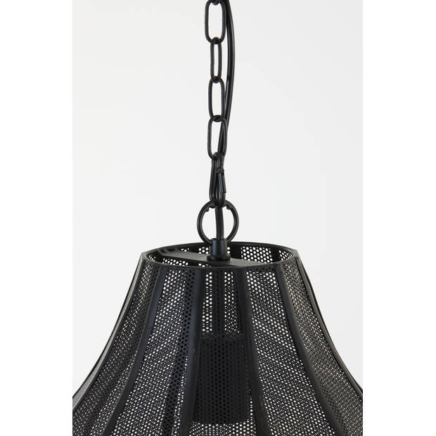 Light & Living - Hanglamp Micha - 27x27x33 - Zwart