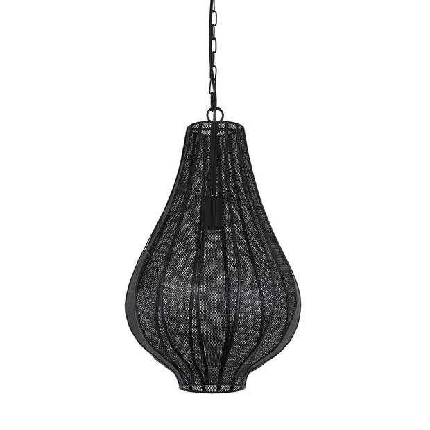 Light & Living - Hanglamp Micha - 29x29x48.5 - Zwart