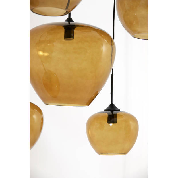 Light & Living - Hanglamp MAYSON - 120x60x110cm - Bruin