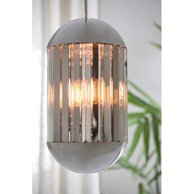 Light & Living - Hanglamp Grayson - 24x24x45 - Zilver