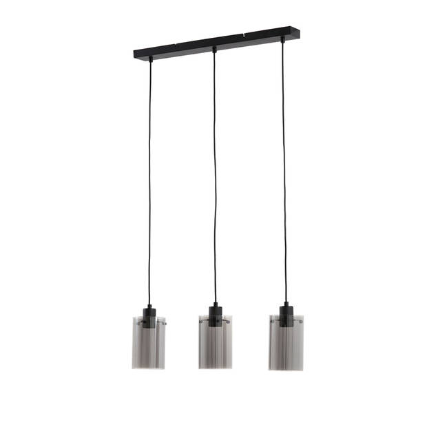 Light & Living - Hanglamp VANCOUVER - 65x12x18.5cm - Zwart