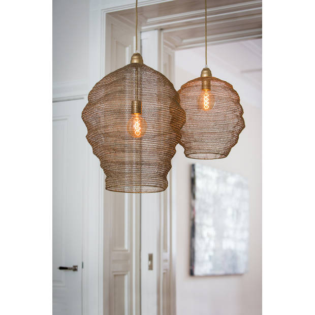 Light & Living - Hanglamp NIKKI - Ø45x60cm - Brons