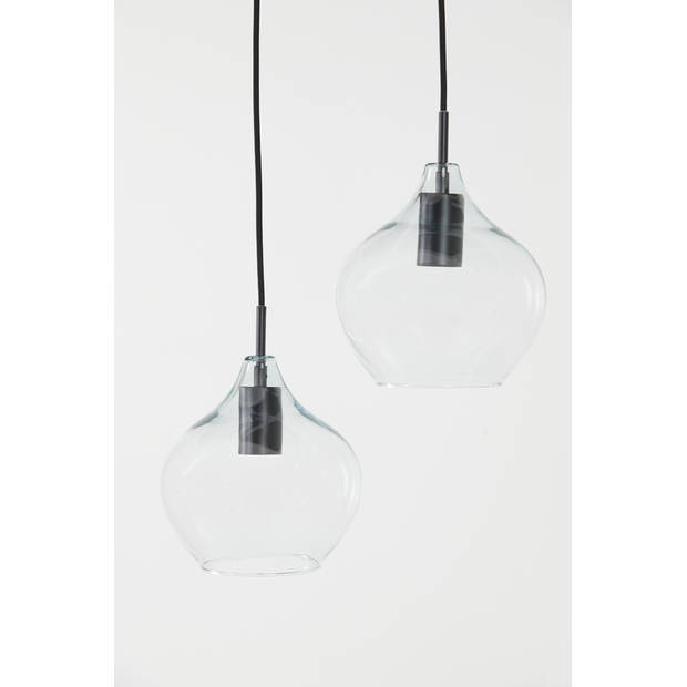 Light & Living - Hanglamp RAKEL - 104x20x120cm - Zwart