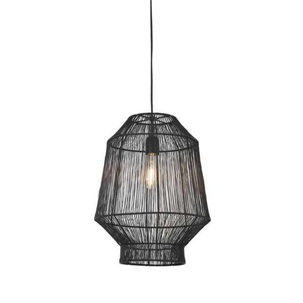 Light & Living - Hanglamp Vitora - 37x37x46 - Zwart