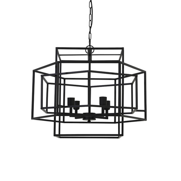 Light & Living - Hanglamp DALISIA - 69x64x56cm - Zwart