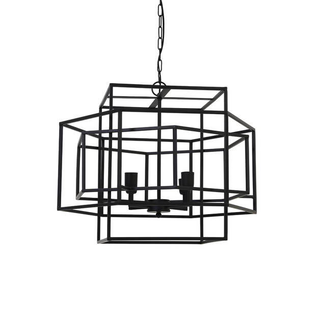 Light & Living - Hanglamp DALISIA - 69x64x56cm - Zwart