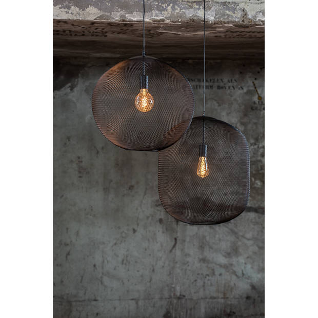 Light & Living - Hanglamp REILLEY - Ø40x39cm - Zwart