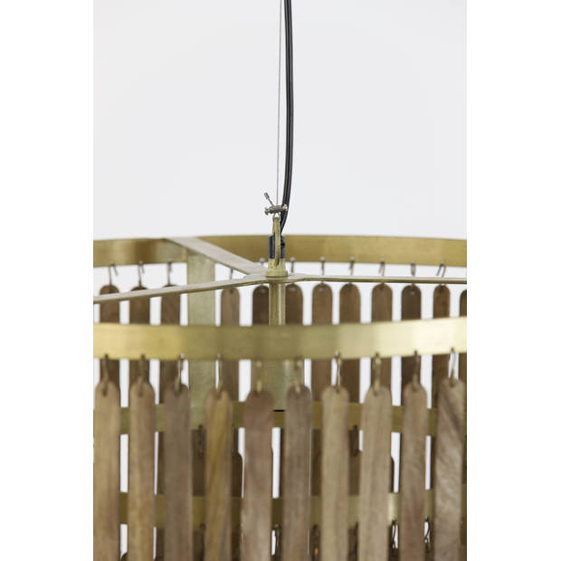 Light & Living - Hanglamp GULARO - Ø60x43cm - Bruin