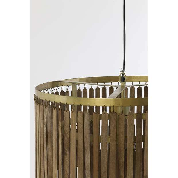 Light & Living - Hanglamp GULARO - Ø60x43cm - Bruin