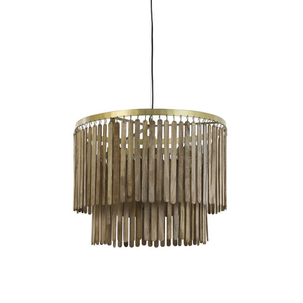 Light & Living - Hanglamp GULARO - Ø60x43cm - Bruin