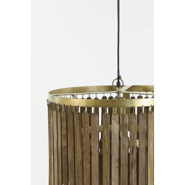 Light & Living - Hanglamp GULARO - Ø45x43cm - Bruin