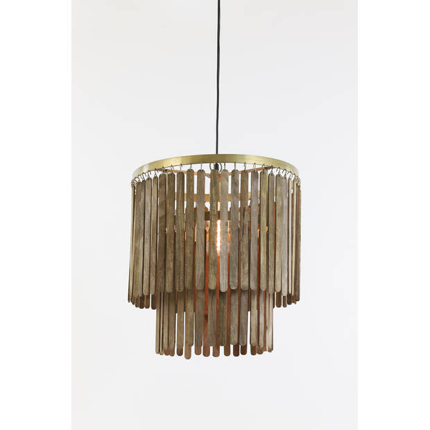 Light & Living - Hanglamp GULARO - Ø45x43cm - Bruin