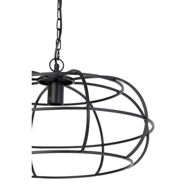 Light & Living - Hanglamp Imelda - 53x53x28 - Zwart