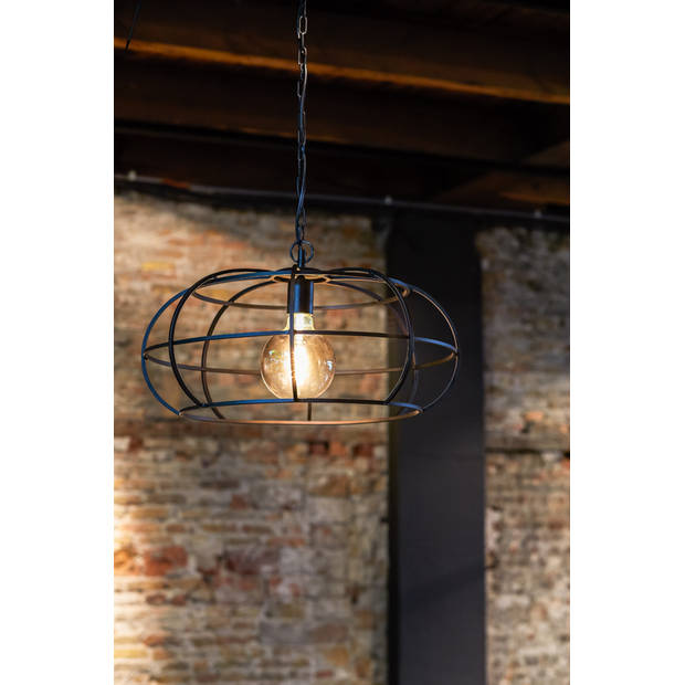 Light & Living - Hanglamp Imelda - 53x53x28 - Zwart