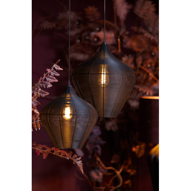 Light & Living - Hanglamp Alvaro - 36x36x40 - Zwart