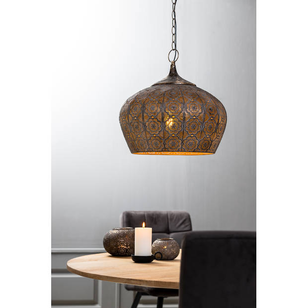 Light & Living - Hanglamp EMINE - Ø43.5x40.5cm - Bruin