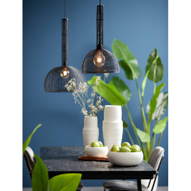 Light & Living - Hanglamp TARTU - Ø28x51cm - Zwart