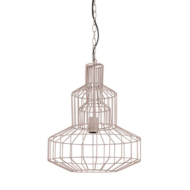 Light & Living - Hanglamp Fynn - 40x40x47 - Bruin