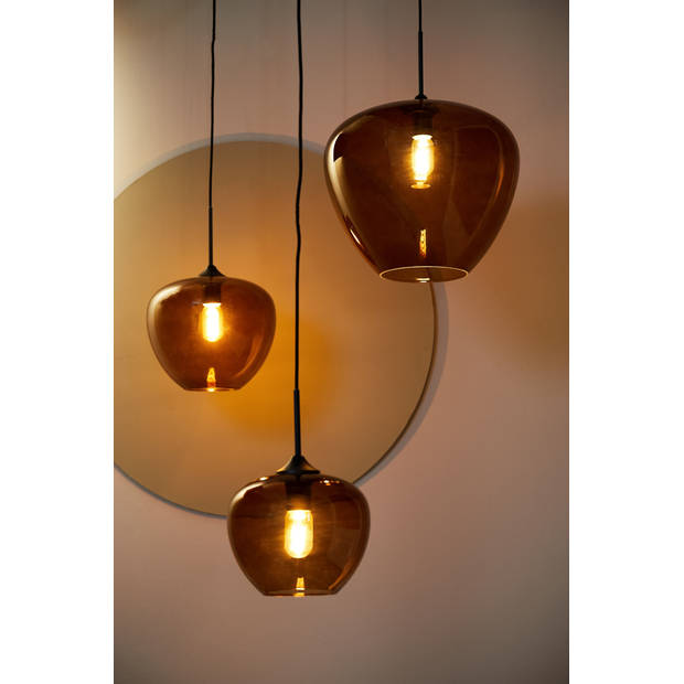 Light & Living - Hanglamp MAYSON - Ø40x34cm - Bruin