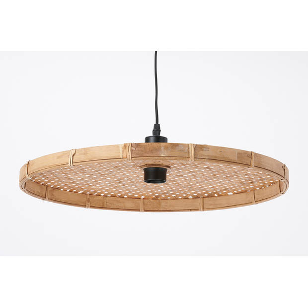 Light & Living - Hanglamp Paloma - 50x50x3.5 - Bruin