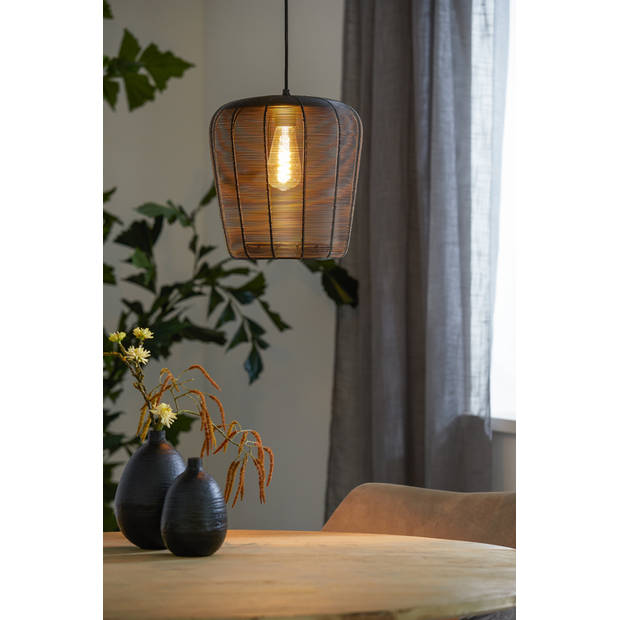 Light & Living - Hanglamp ADETA - Ø28x30cm - Zwart