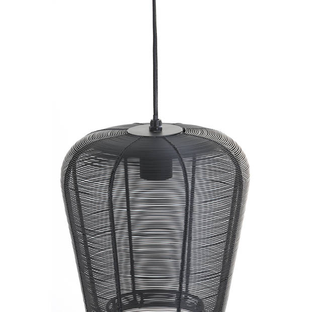 Light & Living - Hanglamp ADETA - Ø23x25cm - Zwart