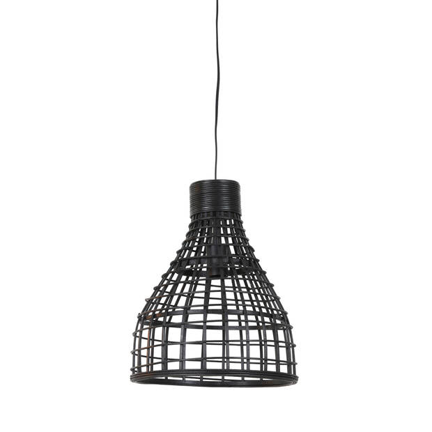 Light & Living - Hanglamp Puerto - 34x34x41.5 - Zwart