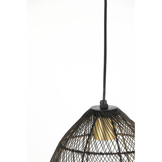 Light & Living - Hanglamp MEYA - Ø23x31cm - Zwart