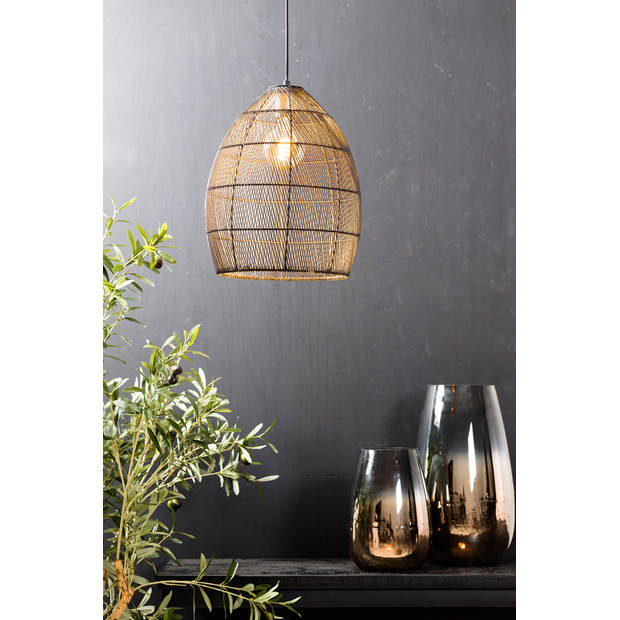 Light & Living - Hanglamp Meya - 30x30x37 - Zwart