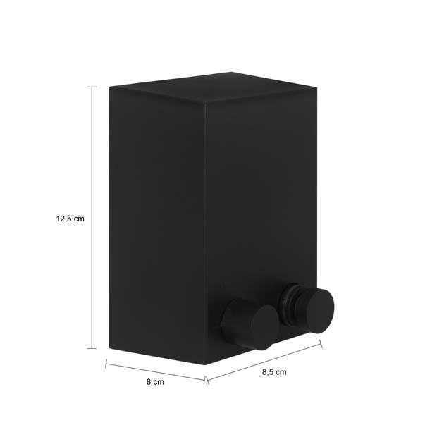 QUVIO Vierkant kastje waslijn uitrekbaar - Zwart