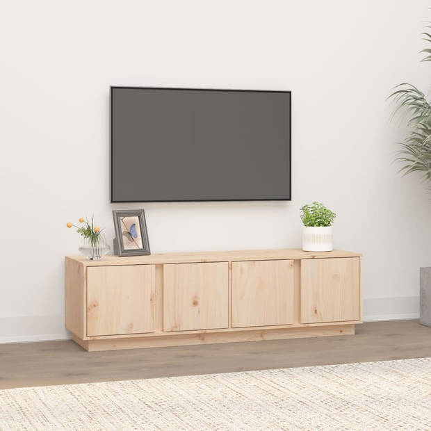 The Living Store TV Kast Grenenhout - 140 x 40 x 40 cm - Trendy design